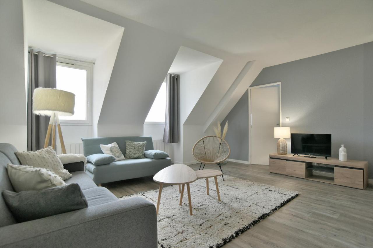 Kermael - Appt Vue Mer Et Piscine Partagee Сен-Бриак-сюр-Мер Экстерьер фото